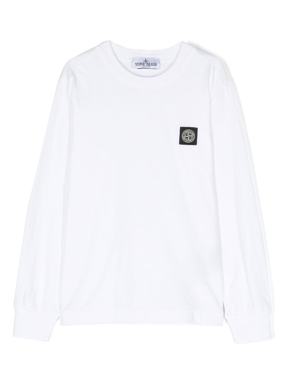 Logo-patch thin sweatshirt - Blue