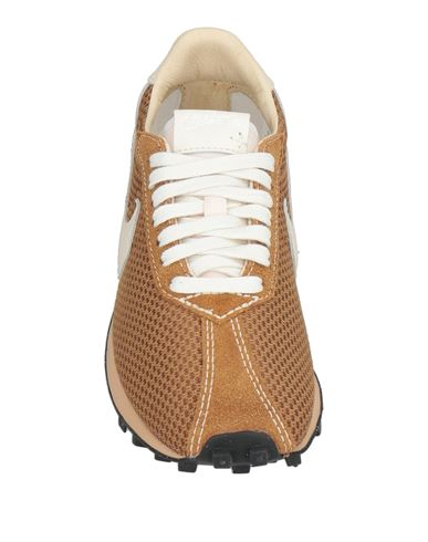 Man Sneakers Camel Size 8.5 Leather, Textile fibers