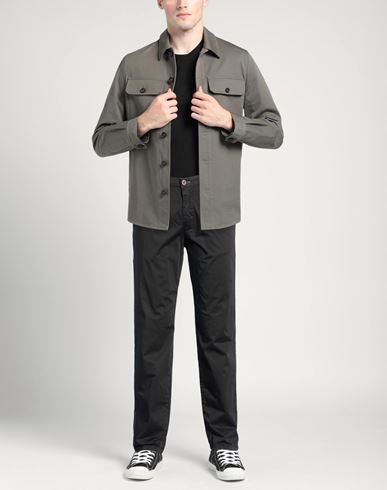 Man Pants Black Size 40 Cotton, Elastane