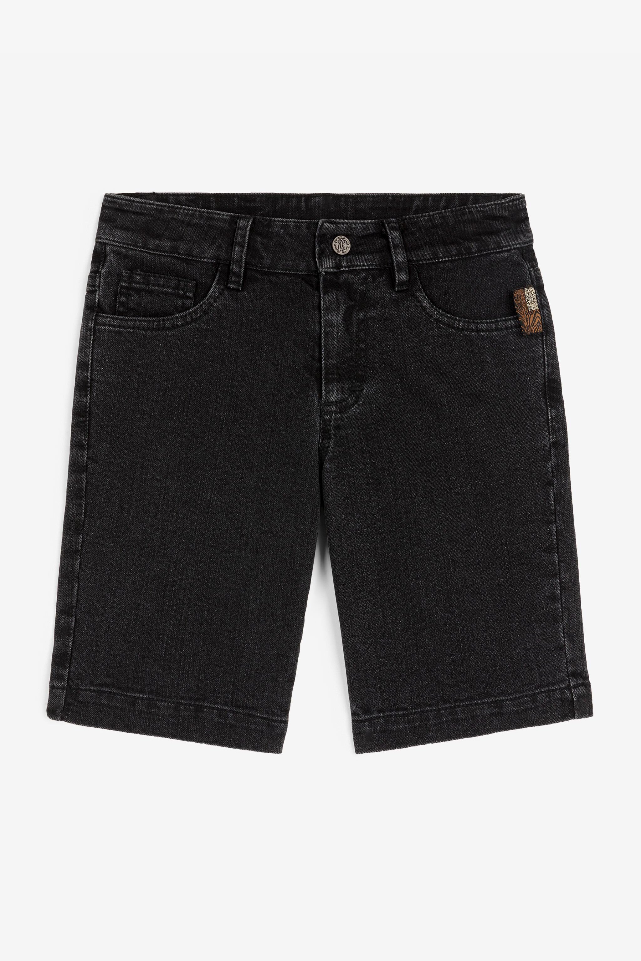 Logo-plaque Denim Shorts