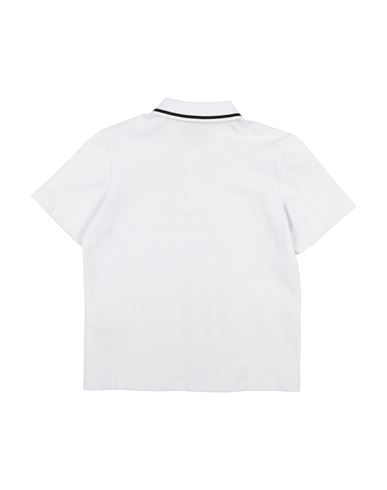 Kid Boy Polo shirt White Size 10 Cotton, Elastane