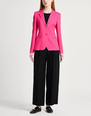 Woman Blazer Fuchsia Size 12 Viscose, Polyamide, Elastane
