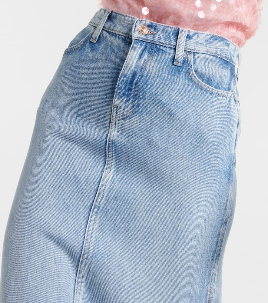 7 For All Mankind Pleated denim jumpsuit