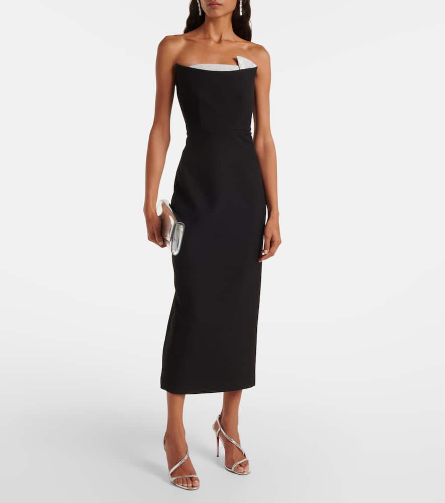Embellished bustier gown