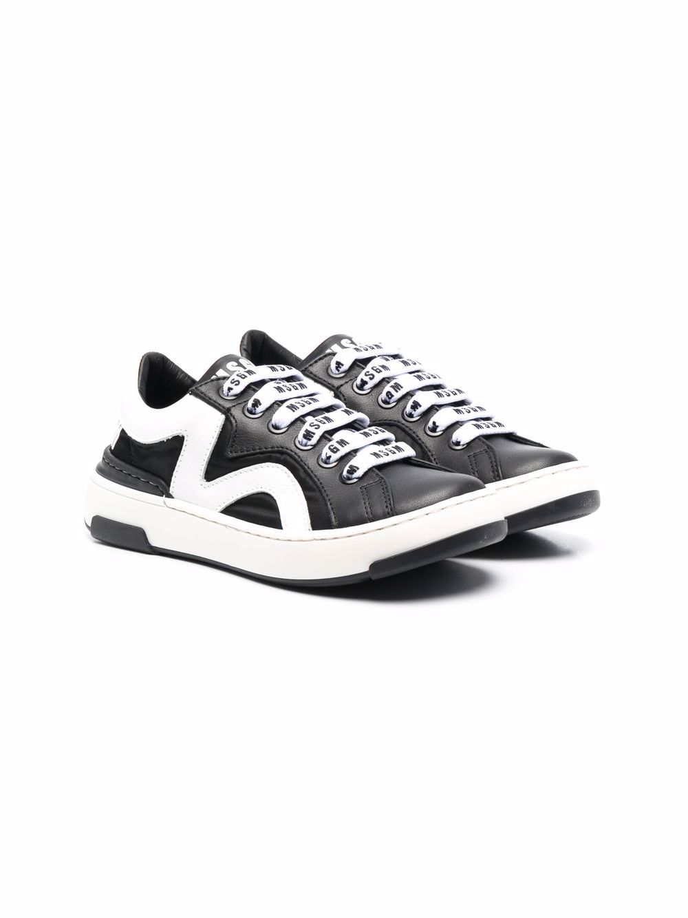 Low-top lace-up trainers - Black