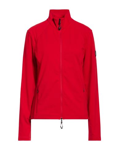 Woman Sweatshirt Red Size L Polyester, Elastane