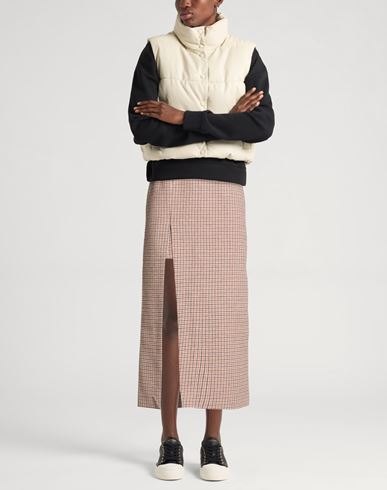 Woman Midi skirt Brown Size 4 Cotton, Wool, Polyester, Polyamide