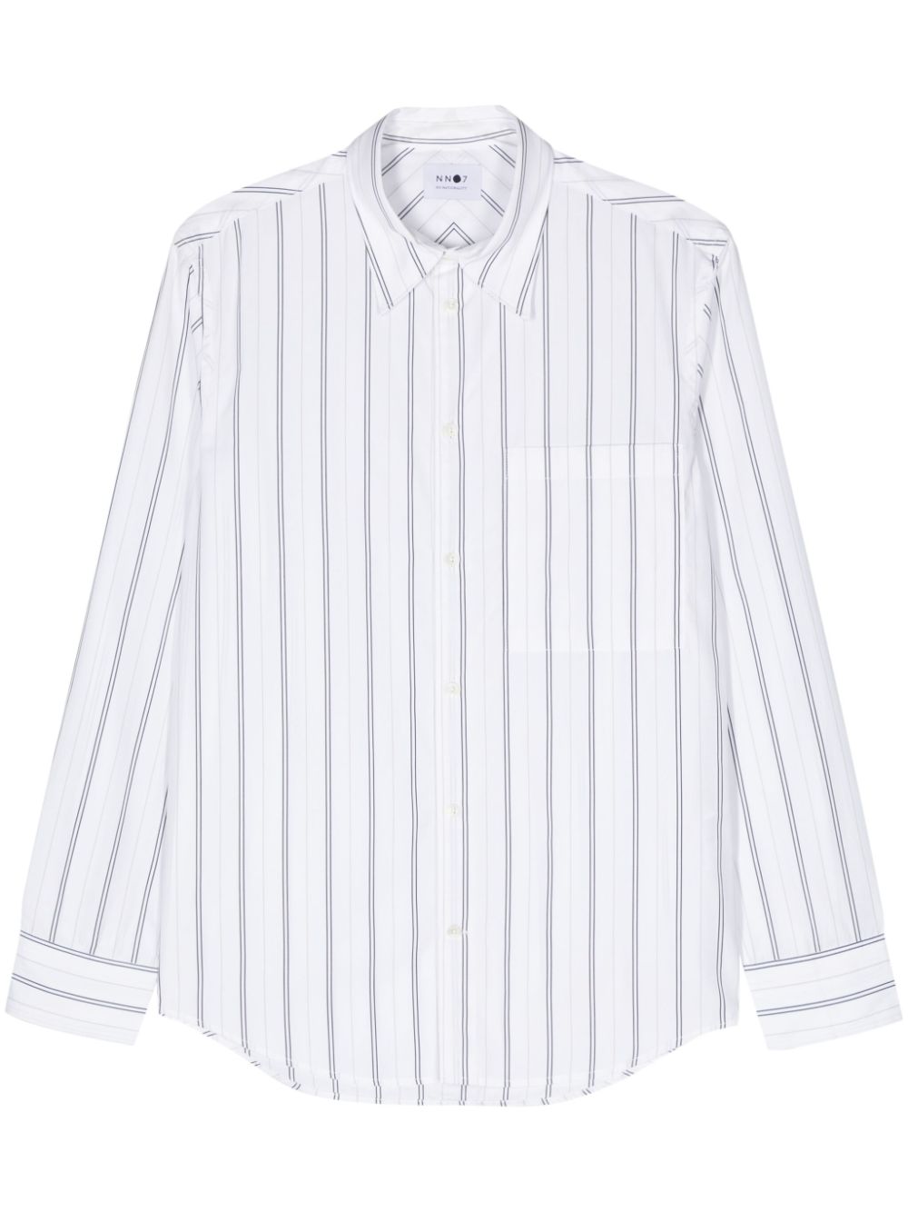 Max striped poplin shirt - White