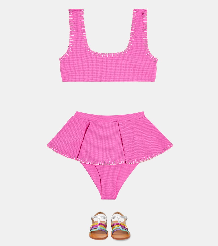 Marysia Bumby Trulli embroidered bikini top
