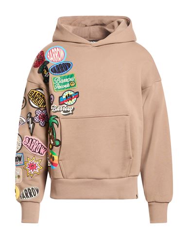 Man Sweatshirt Light brown Size M Cotton