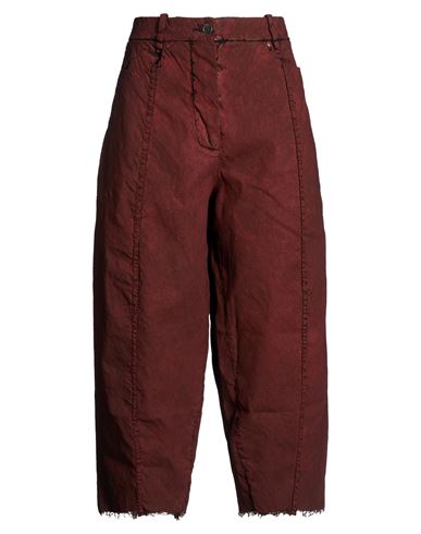 Woman Pants Rust Size 2 Linen, Viscose, Elastane