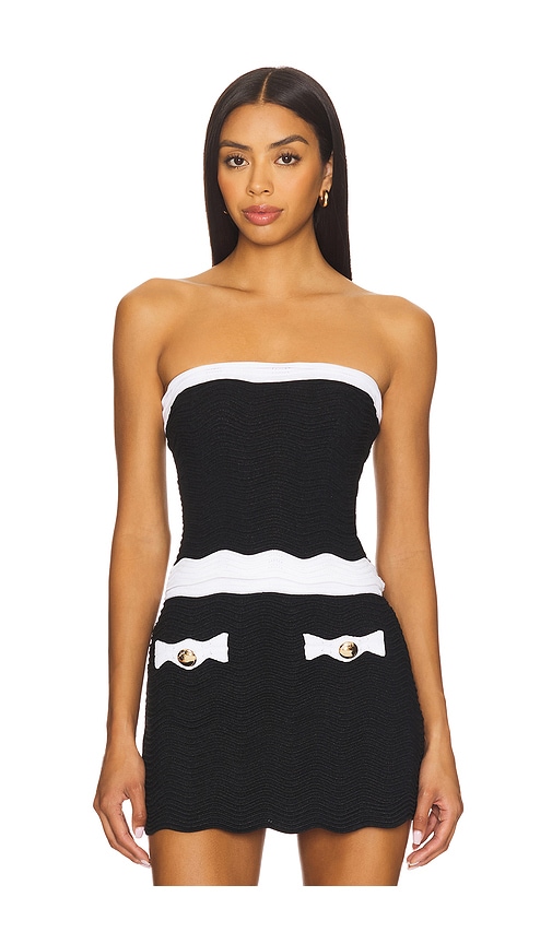 Retrofete Hart Knit Top in Black.  XS. Also in L