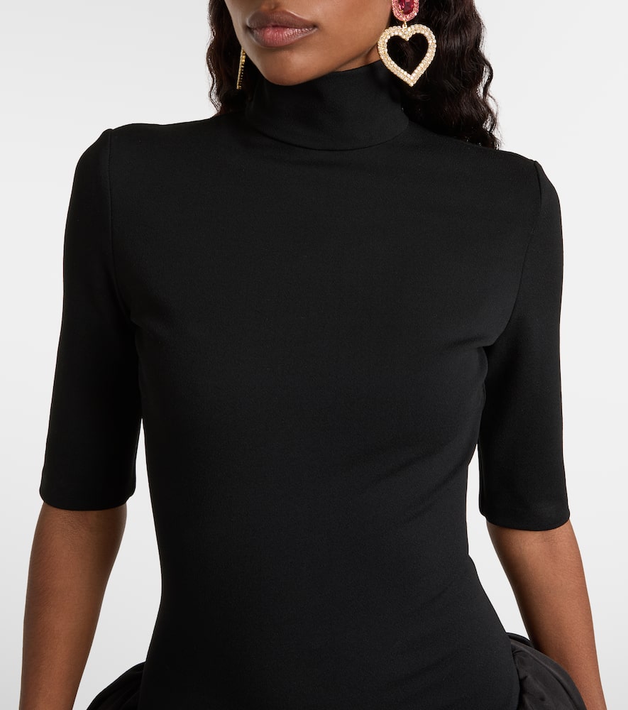 Turtleneck midi dress