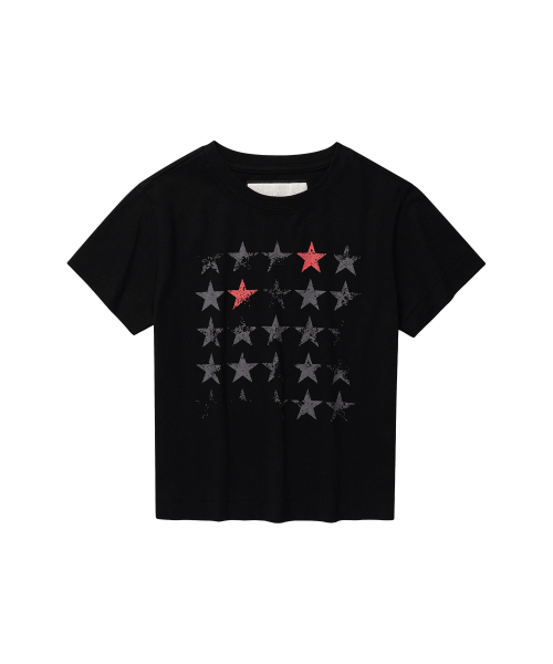 FADED STAR TEE BLACK