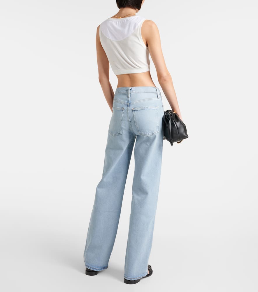 Harper mid-rise straight jeans