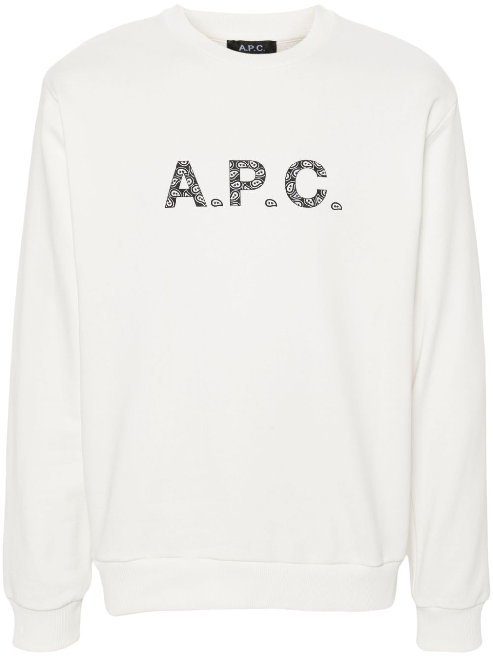 Logo-print cotton sweatshirt - White
