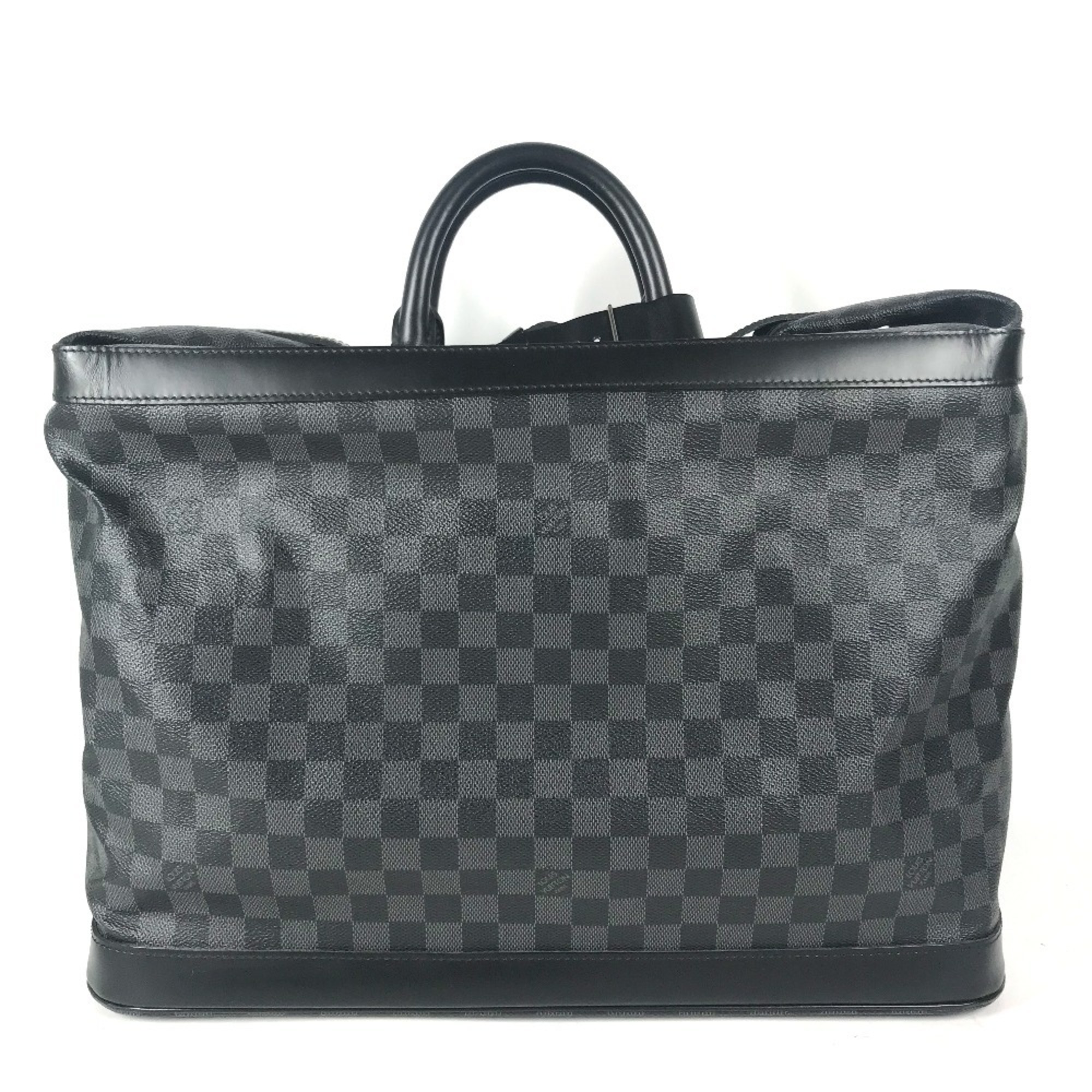 Louis Vuitton Black Damier Graphite Boston Bag Handbag Pre-Owned