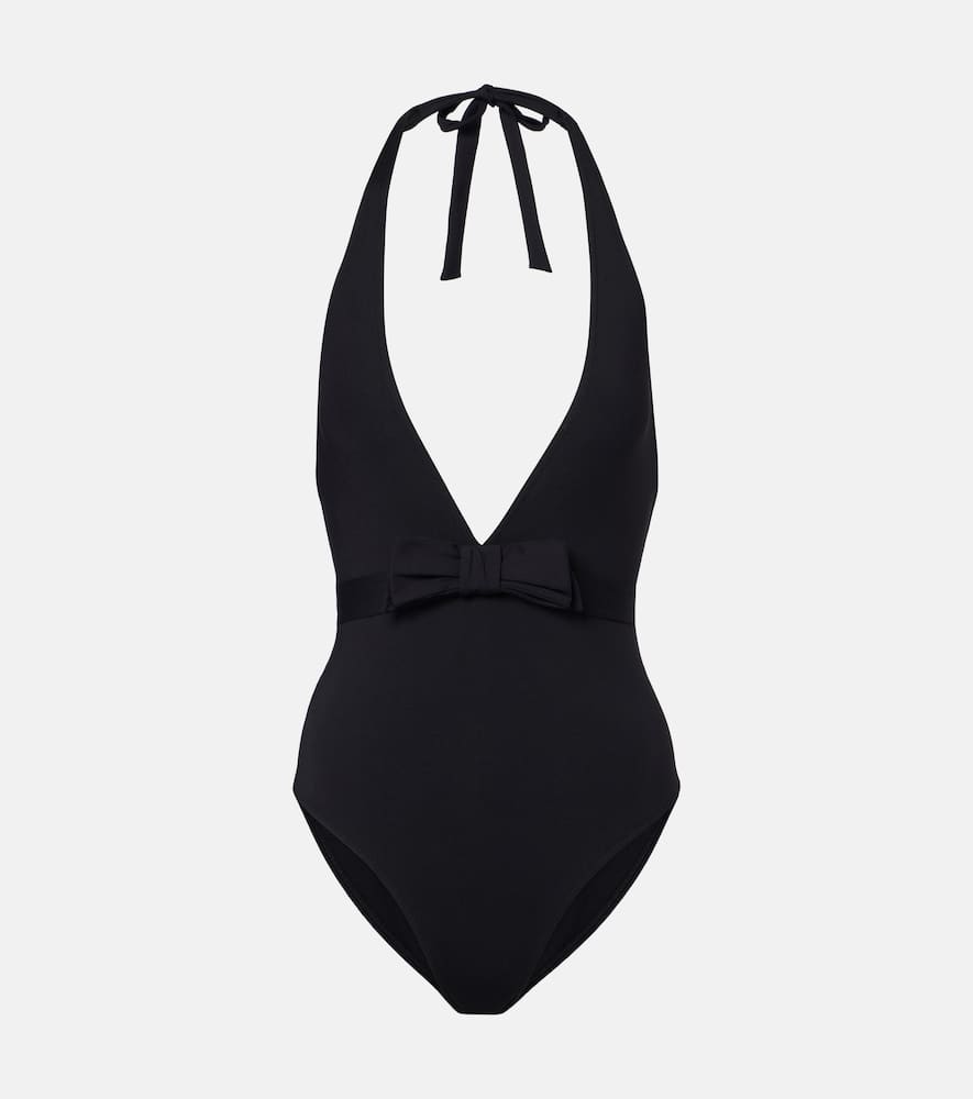 Couture bow-detail swimsuit