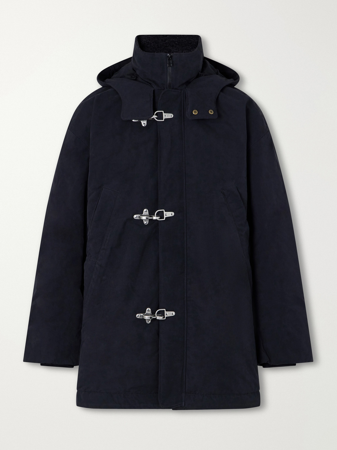 Isaba Padded Cotton, Wool and Mohair-Trimmed Canvas Parka