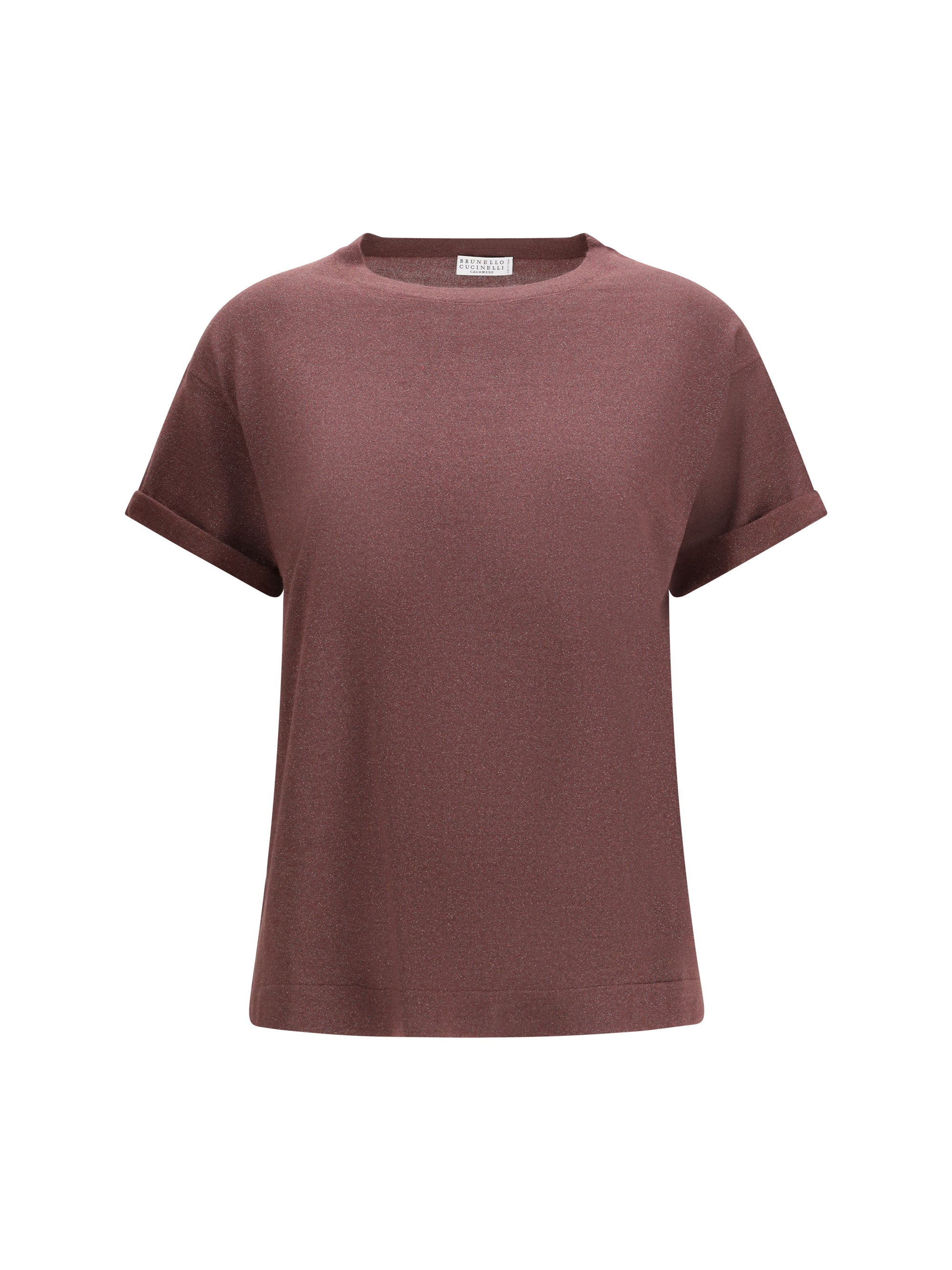 Cashmere Glitter T-Shirt — Brown