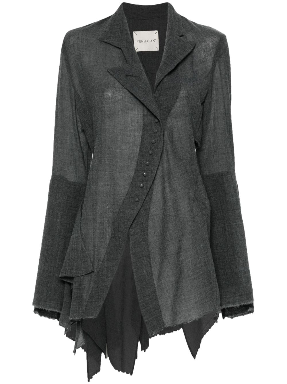 Asymmetric shirt - Grey