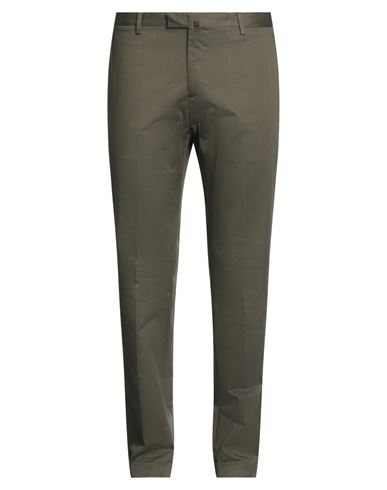 Racconta La Sartoria Man Pants Military green Size 31 Cotton, Elastane