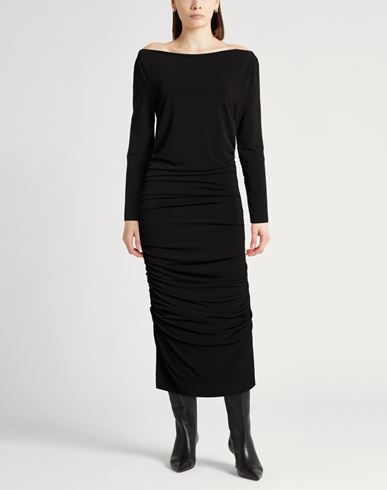 Woman Midi dress Black Size S Polyester, Elastane