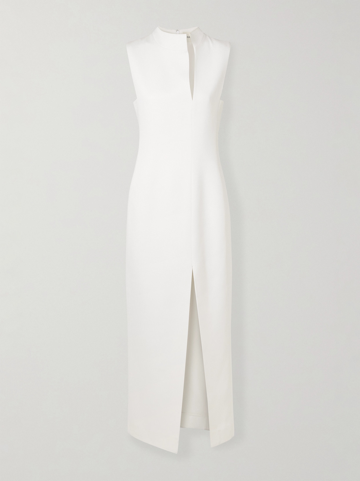 Lowen Satin-crepe Midi Dress - White