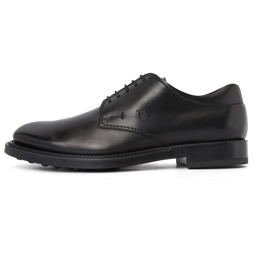 Debossed logo Derby shoes - Black
