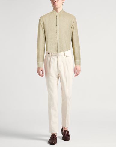 Man Shirt Sage green Size L Linen
