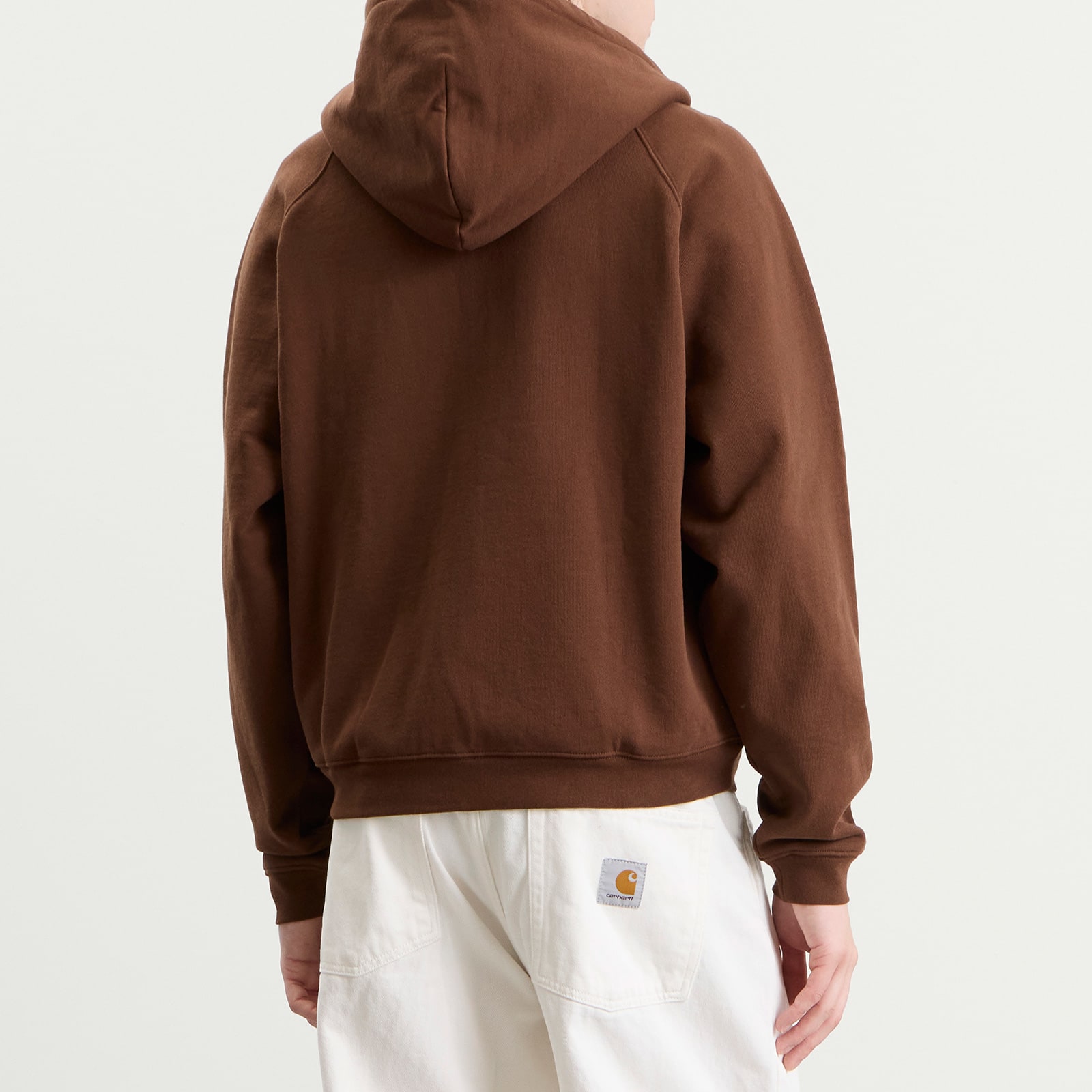 Men's Classic Veins Zip Hoodie Brown
