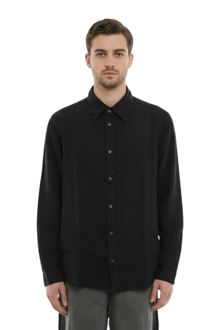 Black Regular Solid Shirt