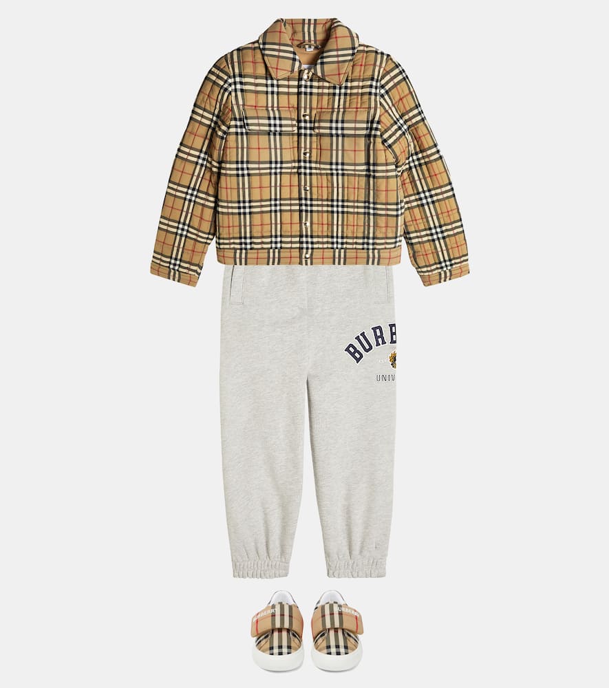 Burberry Kids Check windbreaker jacket