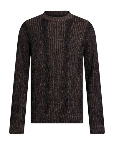 Premium Man Sweater Charcoal Size L Acrylic, Nylon