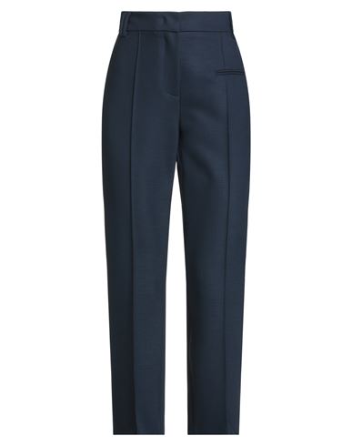 Woman Pants Navy Size 6 Polyester, Virgin Wool, Elastane