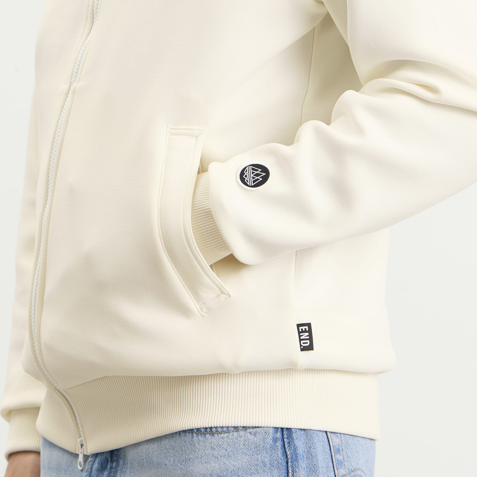 END. x Men's Angelzarke SPZL Track Top Neutrals