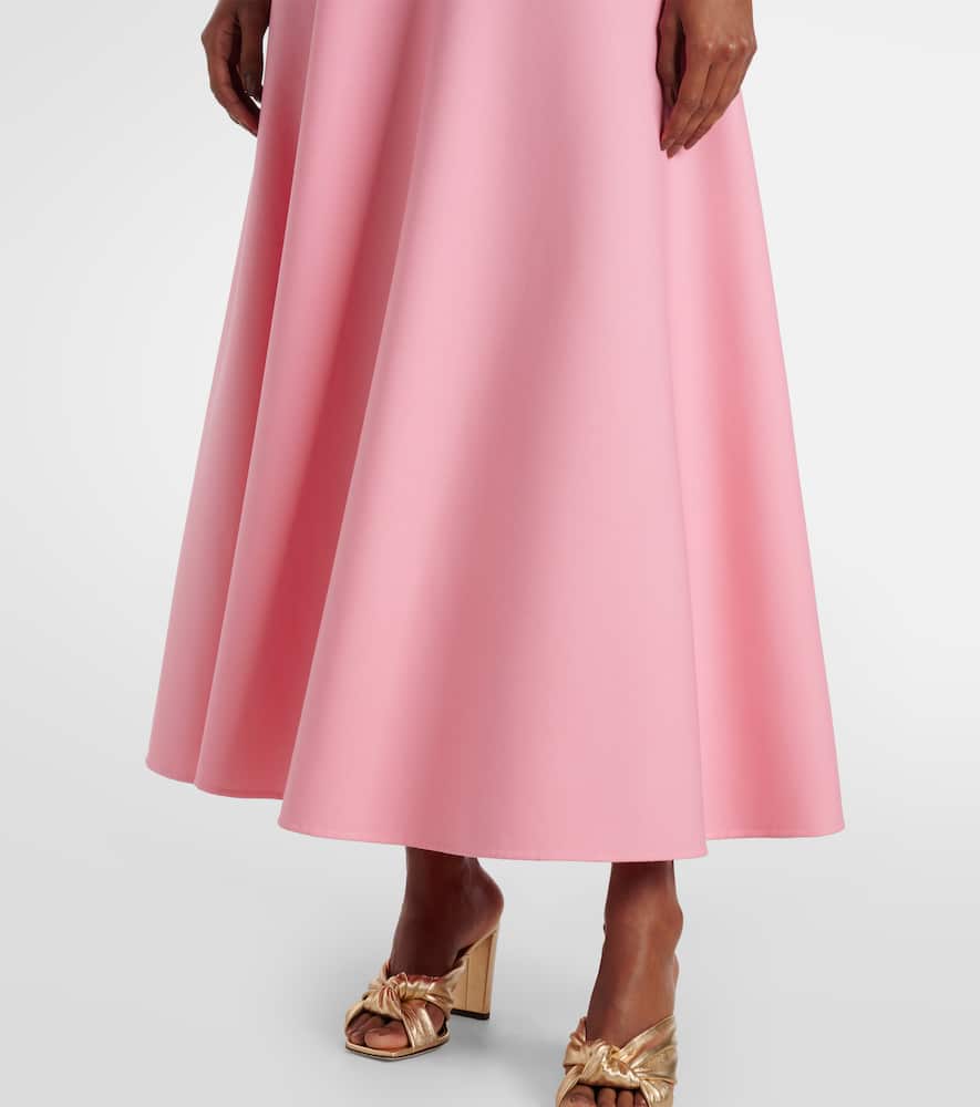 Wool-blend midi dress