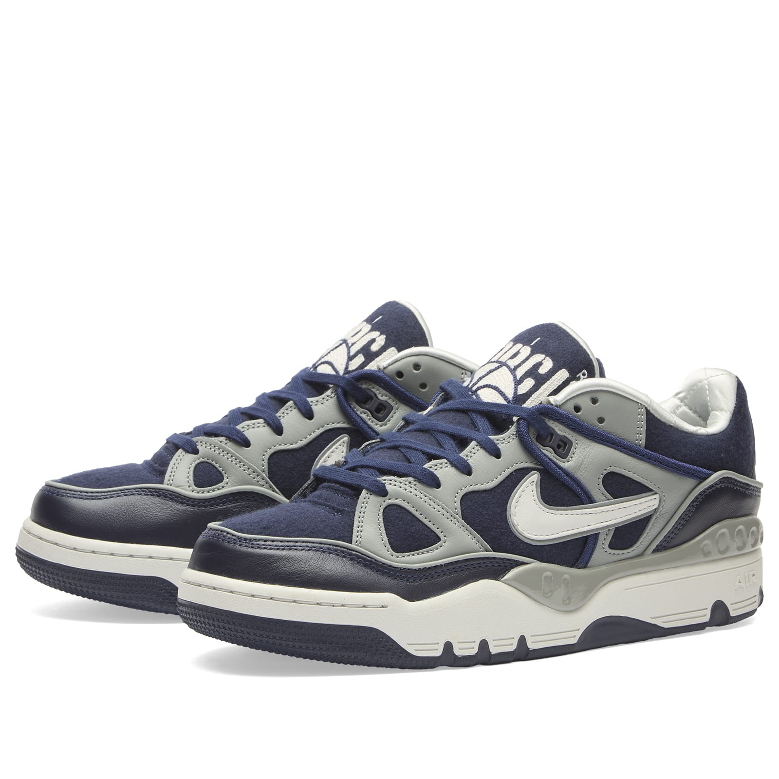 X Nigo Air Force 3 Low SP Sneaker in Midnight Navy/Off White/Shadow Grey
