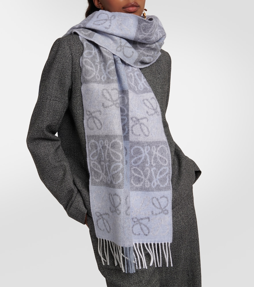 Anagram wool and cashmere scarf
