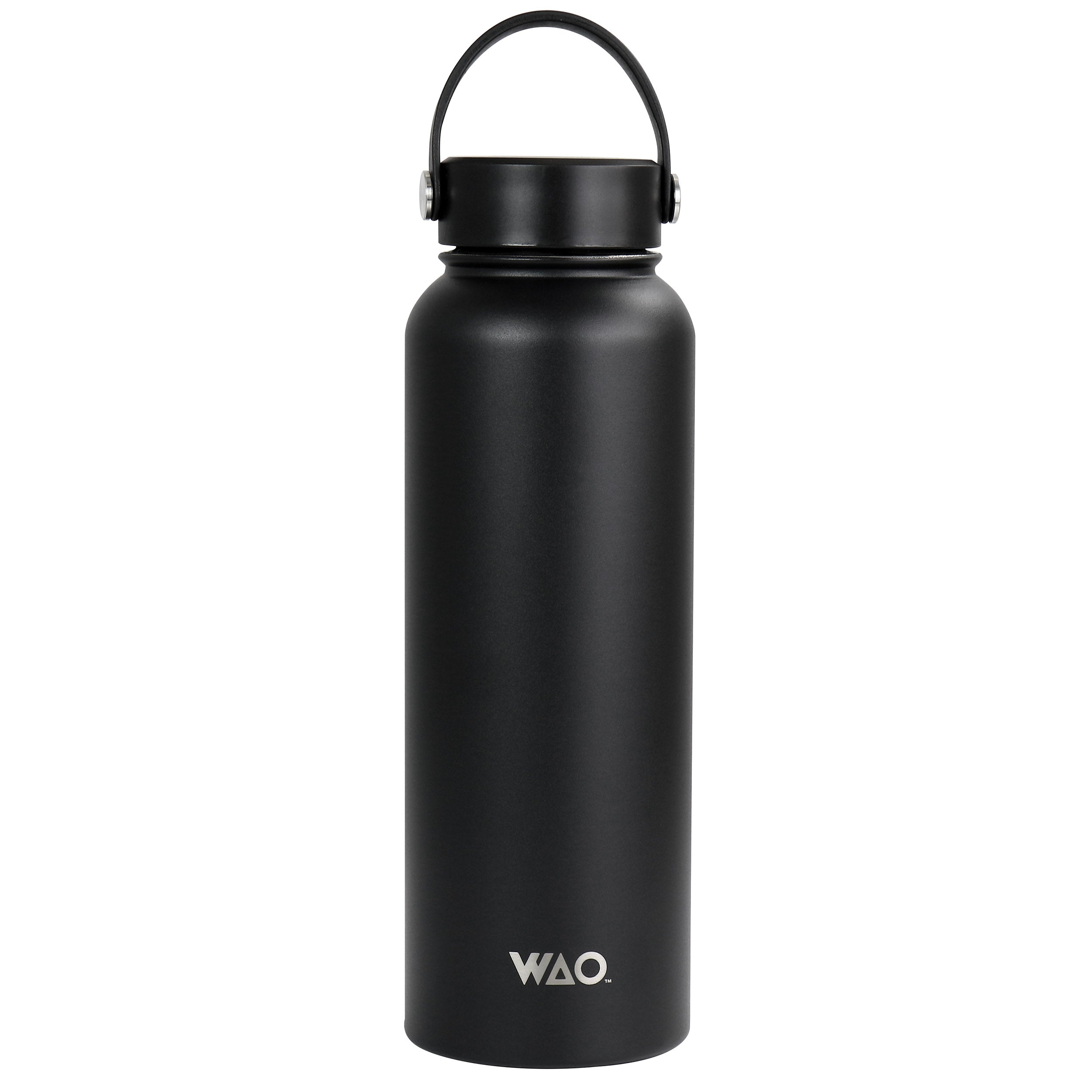 38 oz. Thermal Bottle with Lid in Matte Black