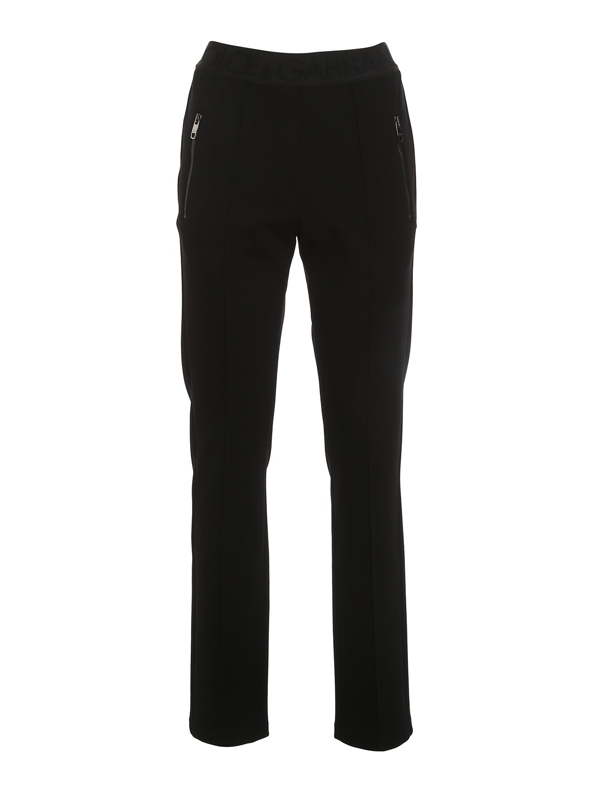 Logoed waistband trousers
