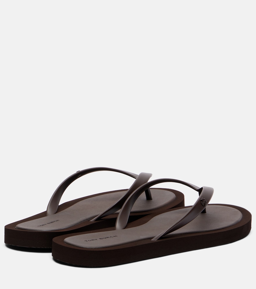 Kira T Monogram thong sandals