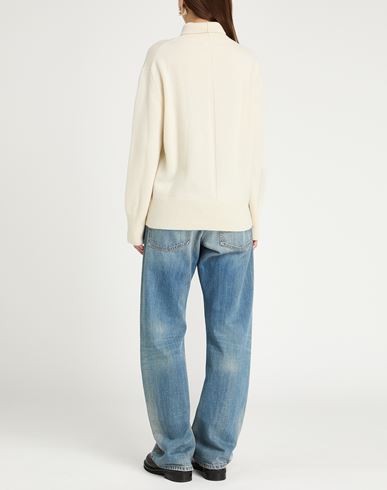 Woman Turtleneck Cream Size M Cashmere