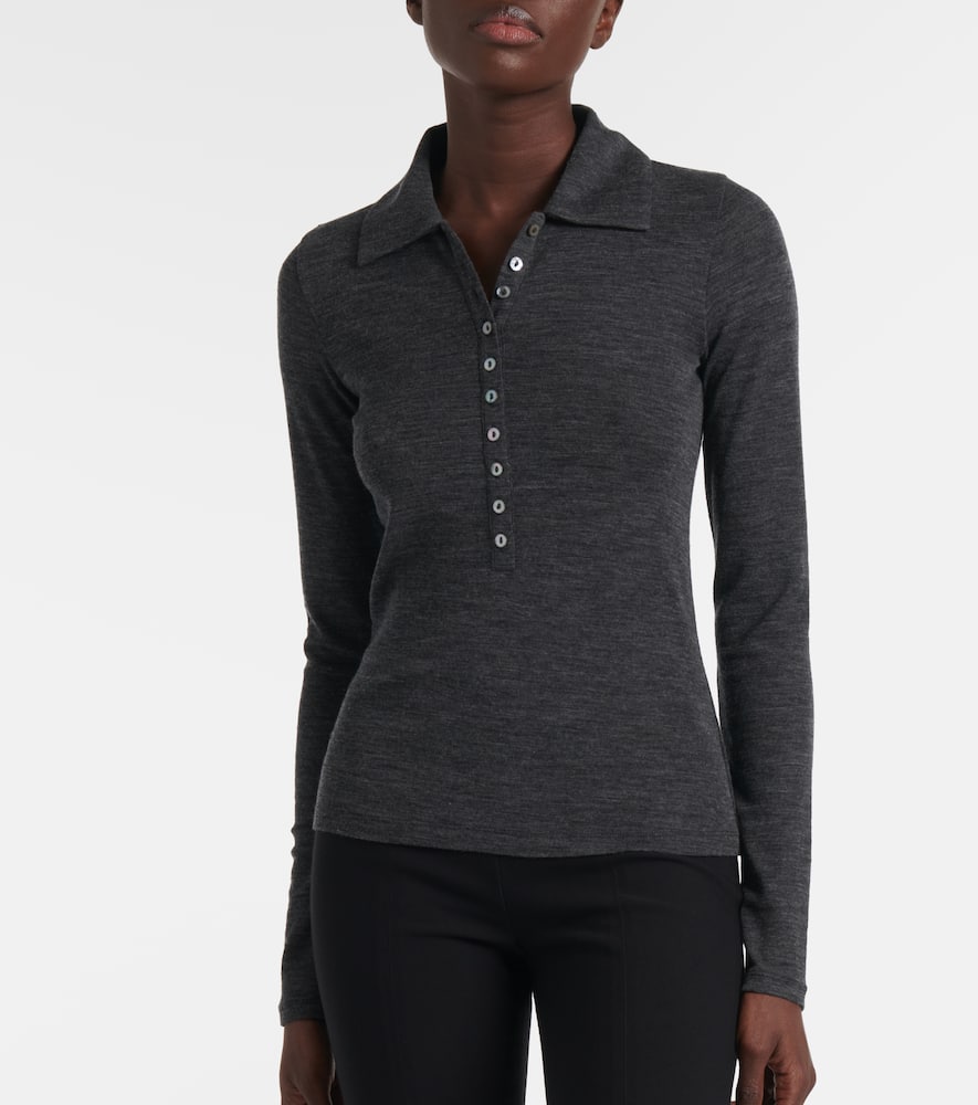 Sheer polo shirt