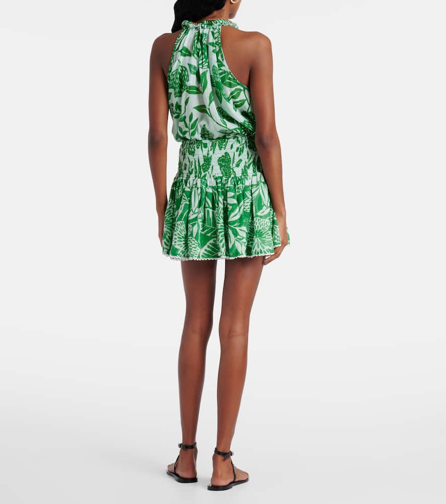 Colleen floral cotton miniskirt