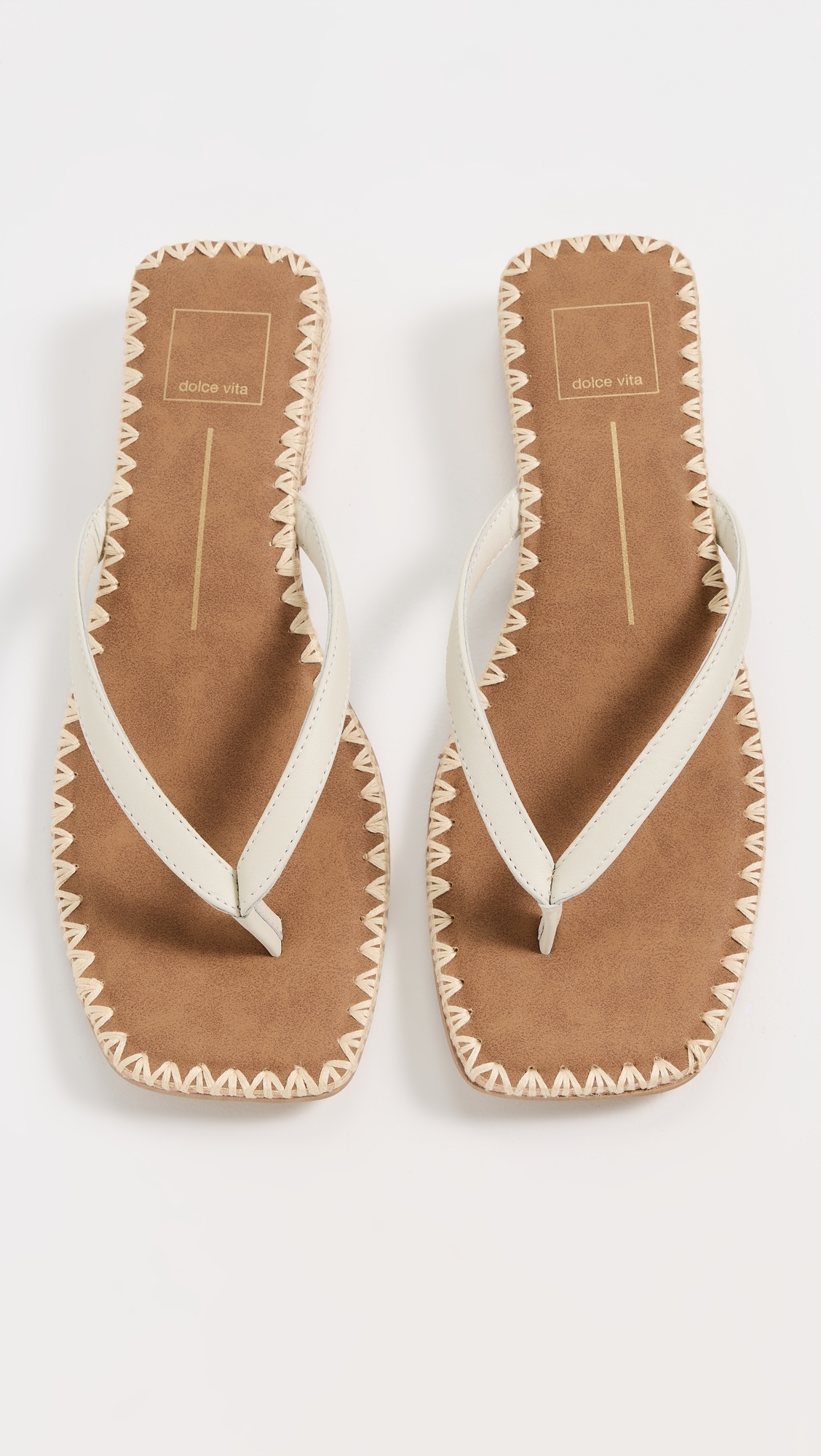 Dolce Vita Barty Sandals White Leather