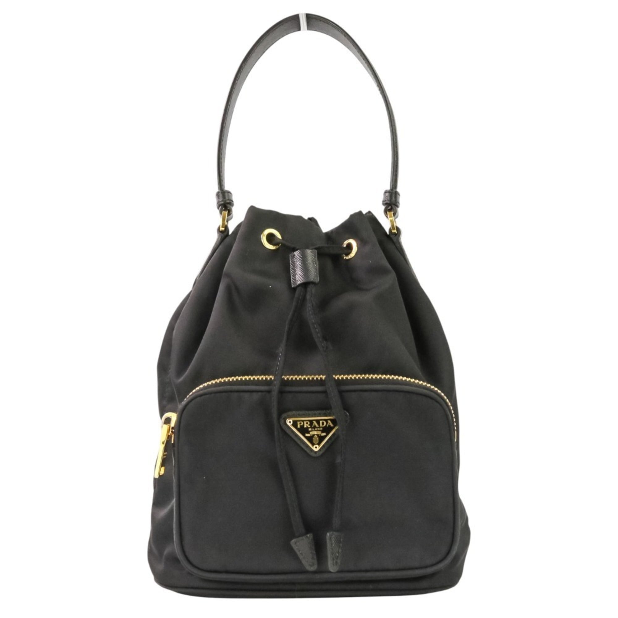 Prada Black Nylon Handbag Shoulder Bag Pre-Owned