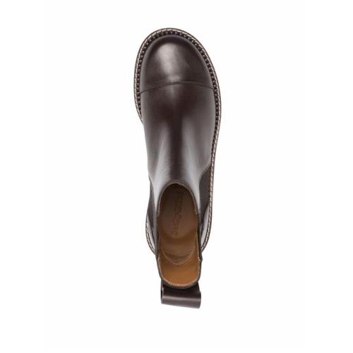 Mallory leather boots - Brown