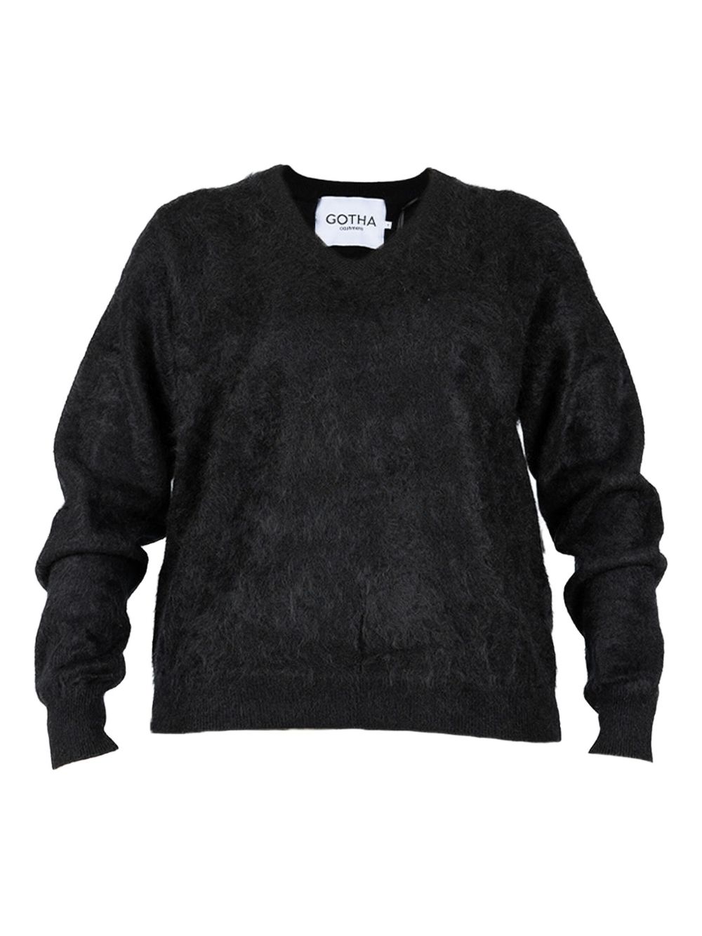 Brushed-finish sweater - Black