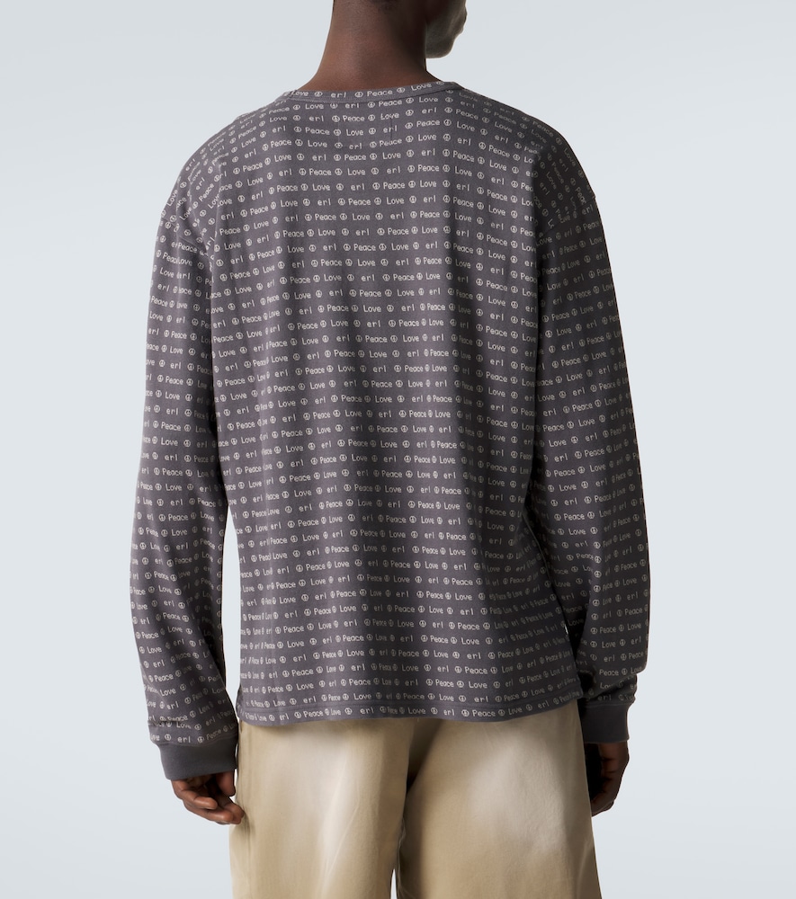 Jacquard cotton sweater